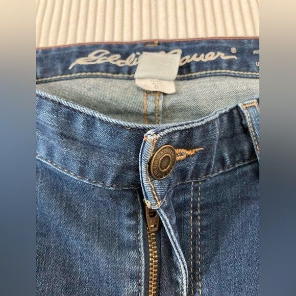 Eddie Bauer Jeans Women’s 8 Blue Denim Curvy Straight Leg Casual Classic - Picture 5 of 12